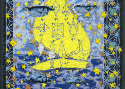 PAGE 3: "Sail", 1958, oil on canvas, 72" x 50"
